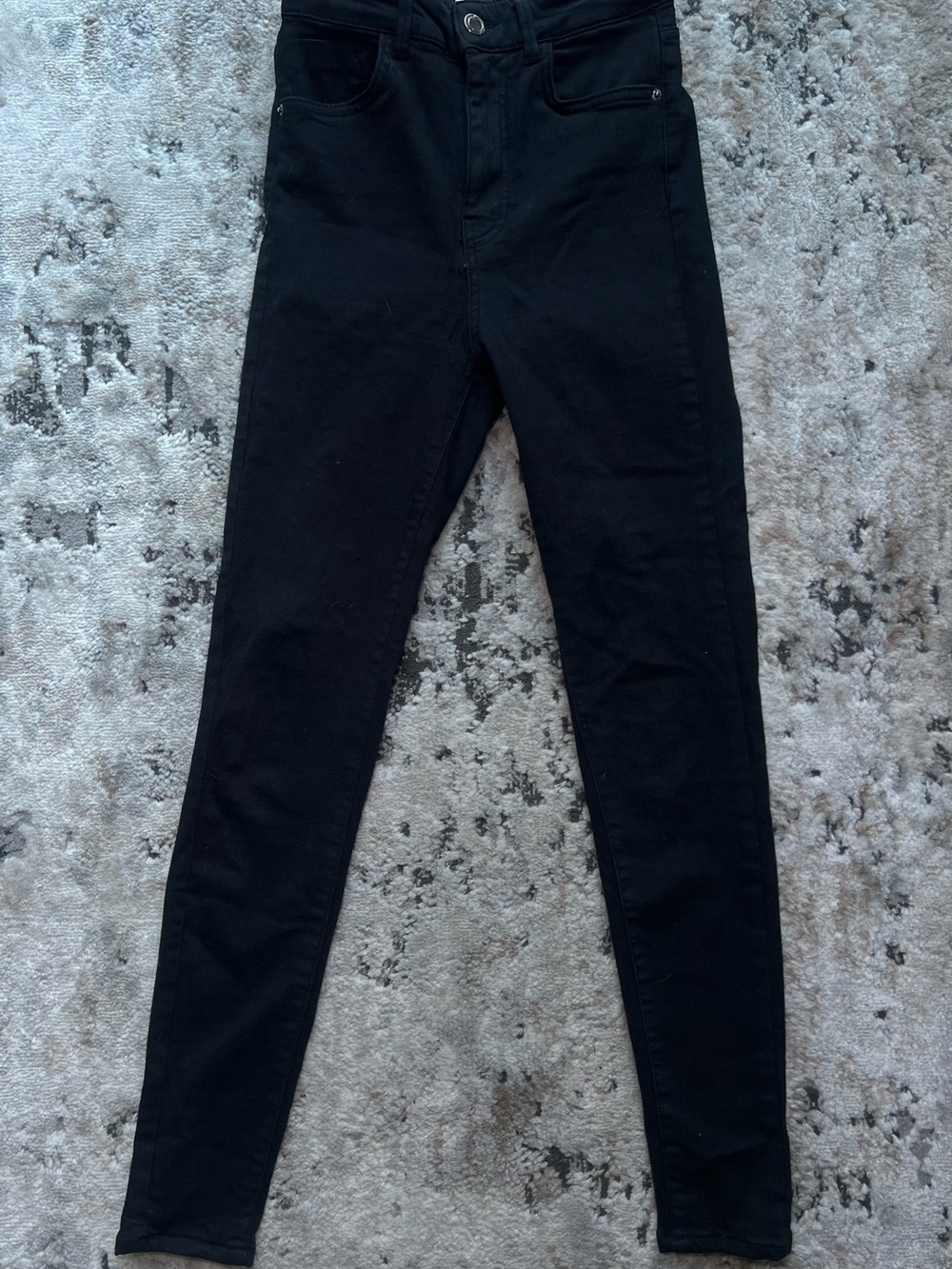 Zara Black High-Rise Skinny Jeans